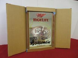 Miller High Life Wisconsin Edition Badger Advertising Mirror