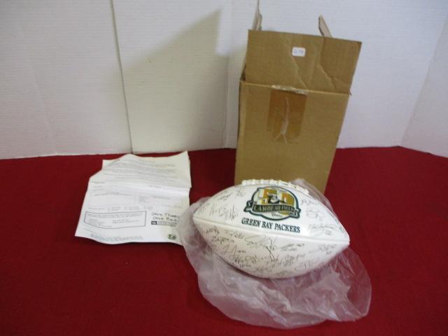 2007 Green Bay Packers Team Signed Ball
