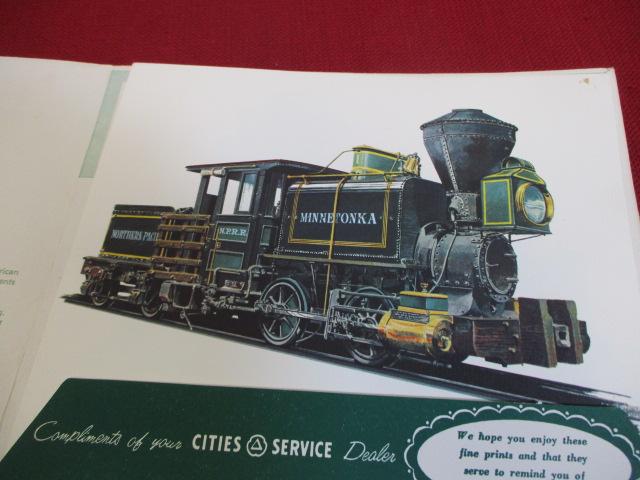 Cities Service Dealer Premium Railroad Engine Prints