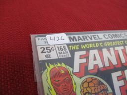 Marvel Fantastic 4 25 cent #168 Comic Book