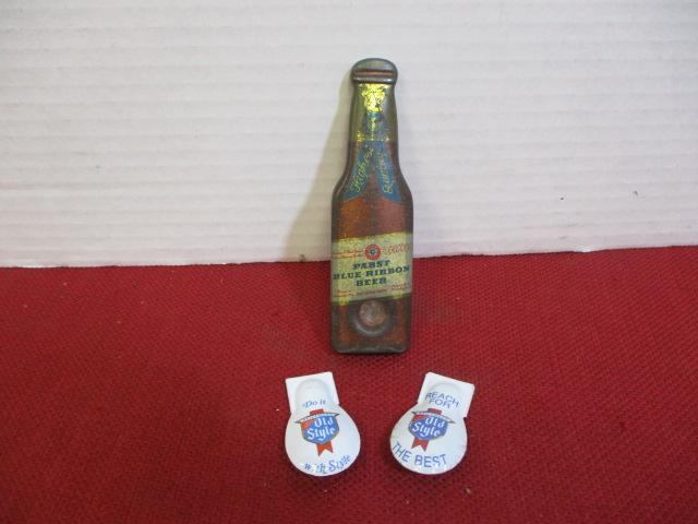 Early Pabst Blue Ribbon Bottle Opener + More