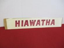 Hiawatha Firearms Paper Advertising Sign
