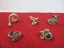 Mixed Serpent Rings-Lot of 5