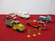 Mixed Die Cast and Pressed Metal Truck Lot