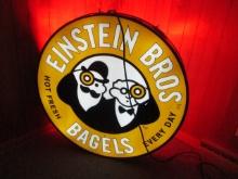 Einstein Bagel's Neon Light Two Sided Sign