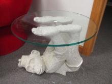 Plaster Figural Monkey Table