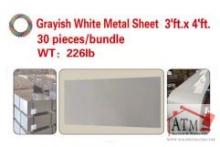 NEW White Metal Sheets - 30 Sheets