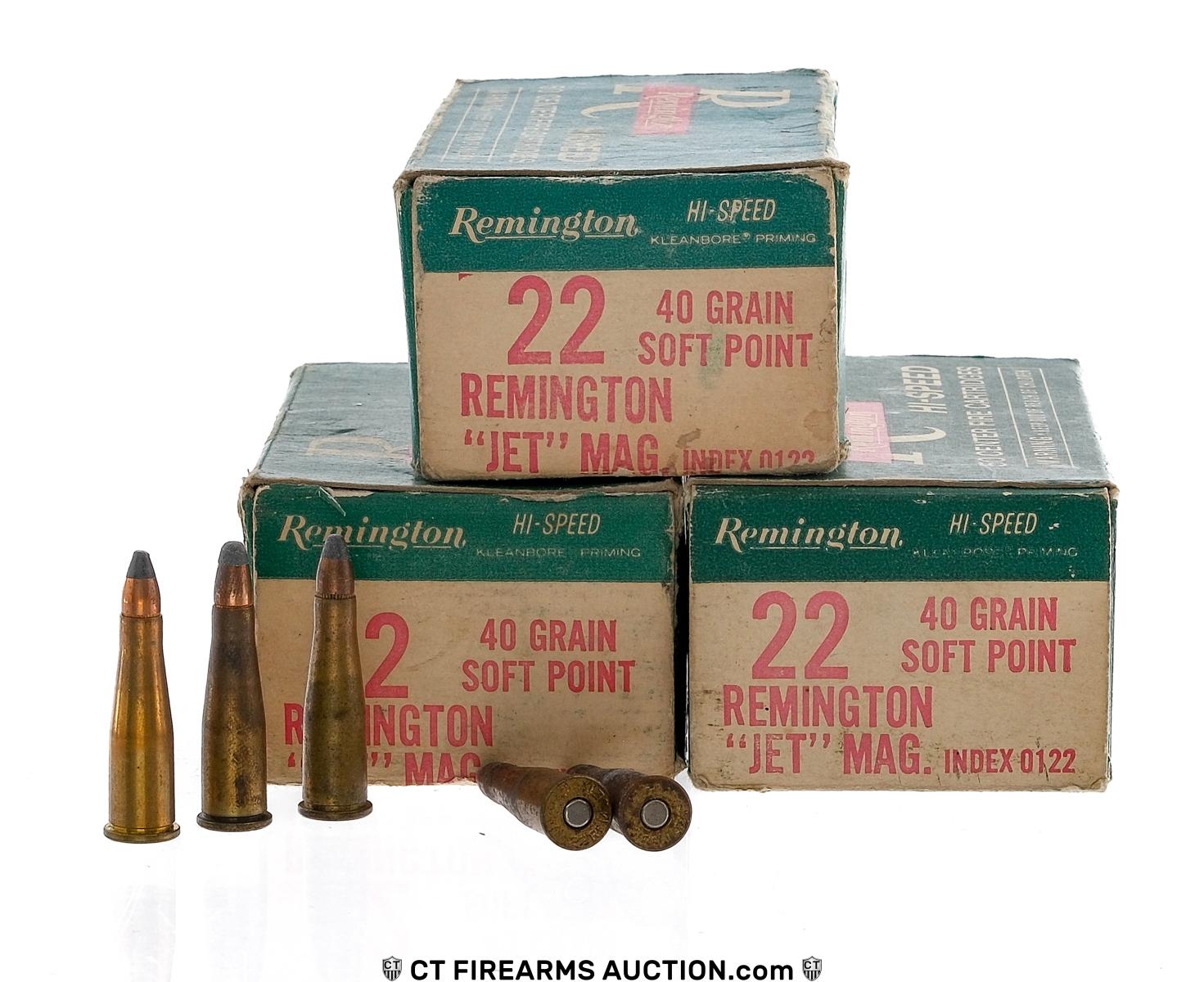 Vintage Remington 22 "Jet" Mag Ammunition 150Rds