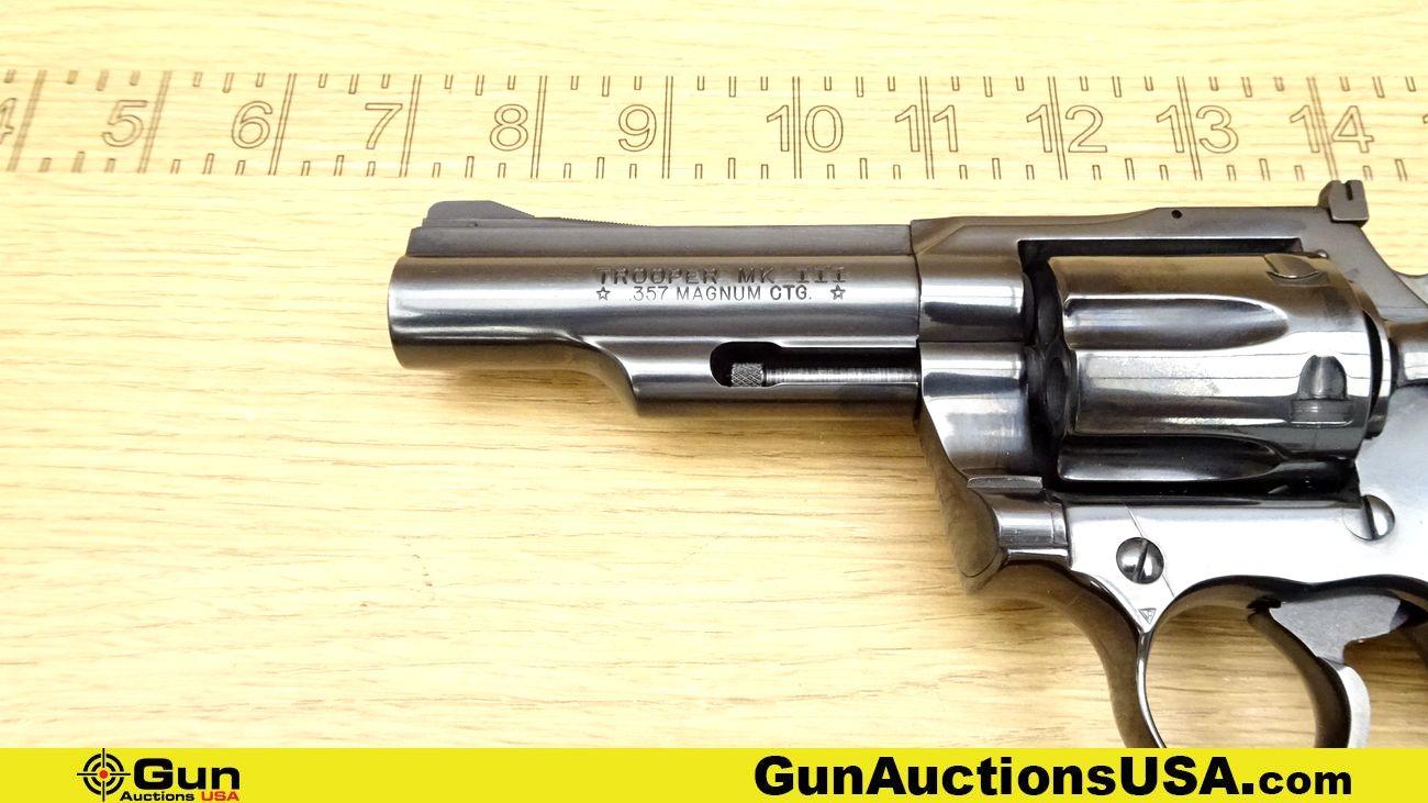 COLT TROOPER MKIII .357 MAGNUM COLLECTOR'S Revolver. Very Good. 4" Barrel. Shiny Bore, Tight Action