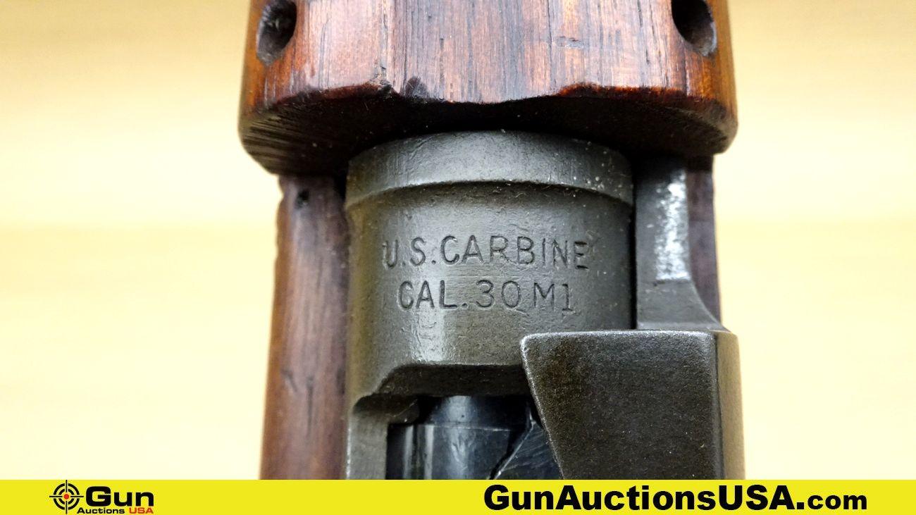 UNDERWOOD M1 CARBINE .30 CARBINE BOMB STAMPED Rifle. Good Condition. 18" Barrel. Shiny Bore, Tight A