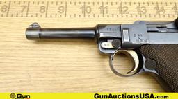 ERFURT LUGER 9MM LUGER MATCHING NUMBERS Pistol. Good Condition. 3 7/8" Barrel. Shiny Bore, Tight Act