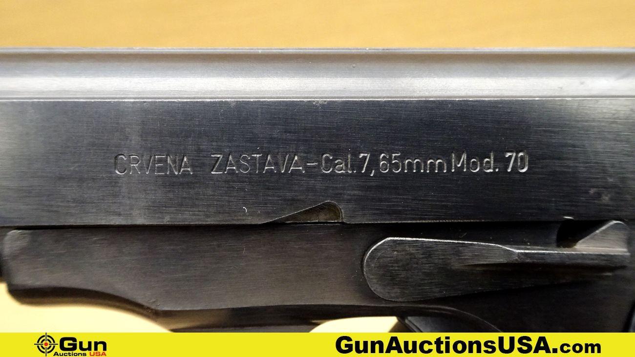 Crvena Zastava M70 7.65MM/.32 ACP MATCHING NUMBERS Pistol. Very Good. 3.5" Barrel. Shiny Bore, Tight