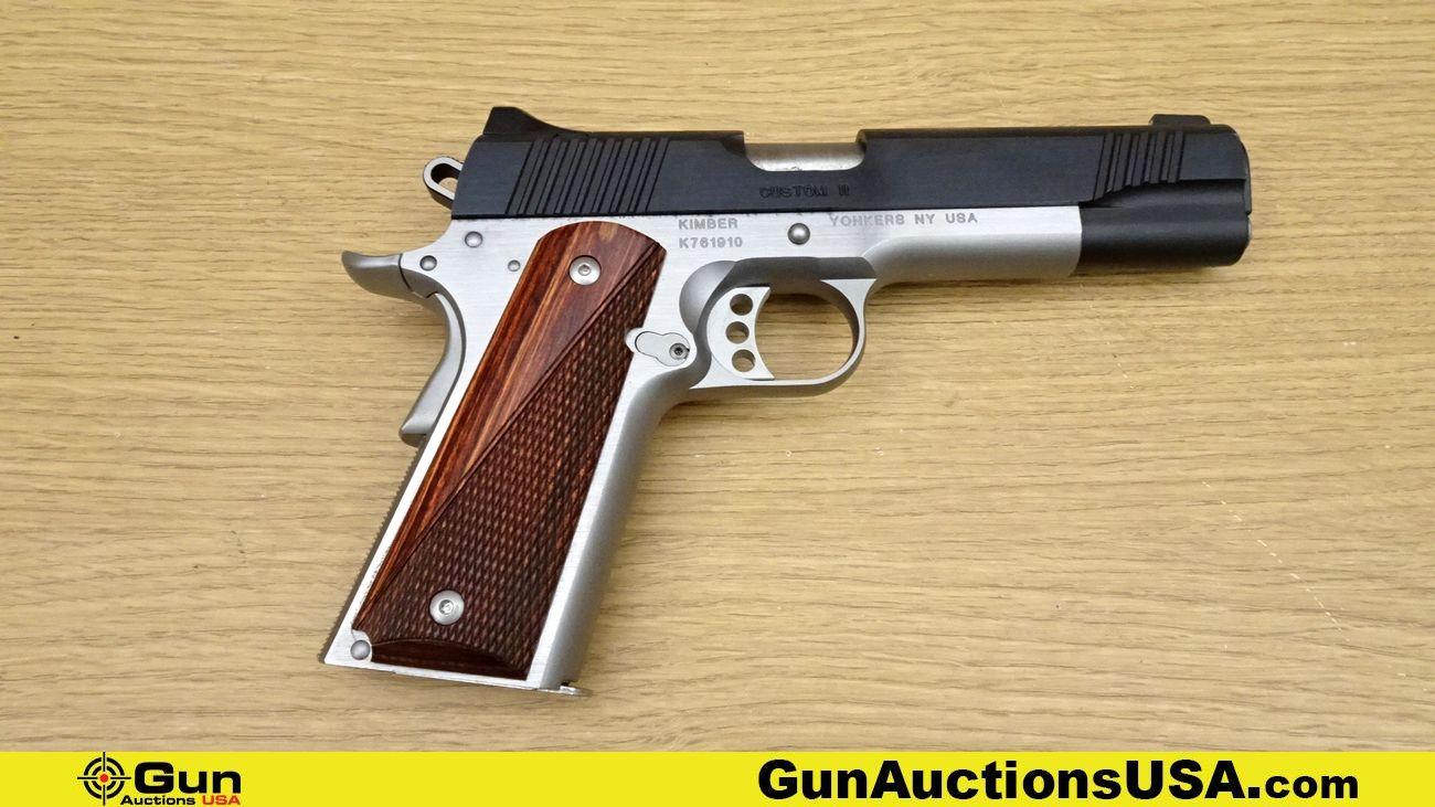 Kimber CUSTOM II 45ACP Pistol. Excellent. 5" Barrel. Shiny Bore, Tight Action Semi Auto This 1911-st