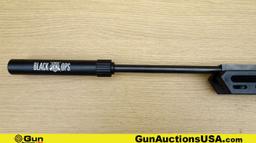 BLACK OPS B1090 4.5MM/.177 AIR RIFLE. Very Good. 18.25" Barrel. Break Action Features a Faux Suppres