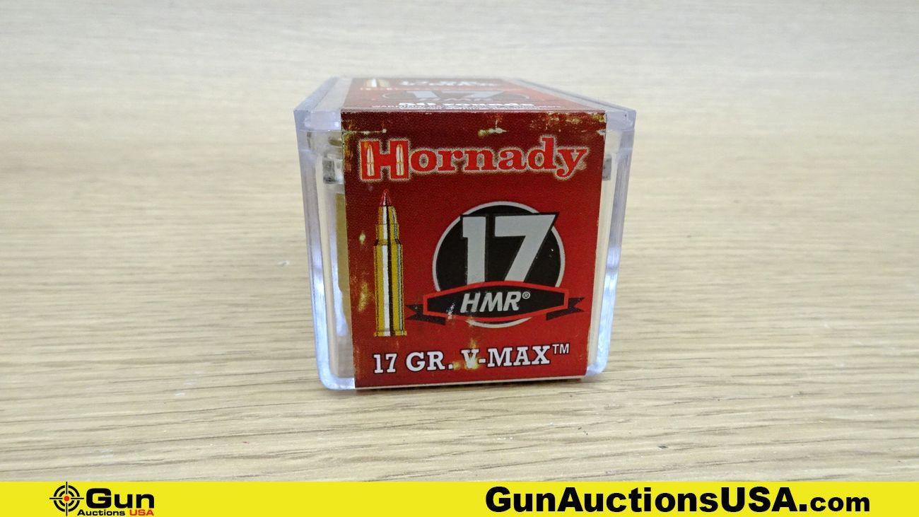 Hornady 17 HMR Ammo. 900 Rds.- 17 Gr V MAX. . (70151)