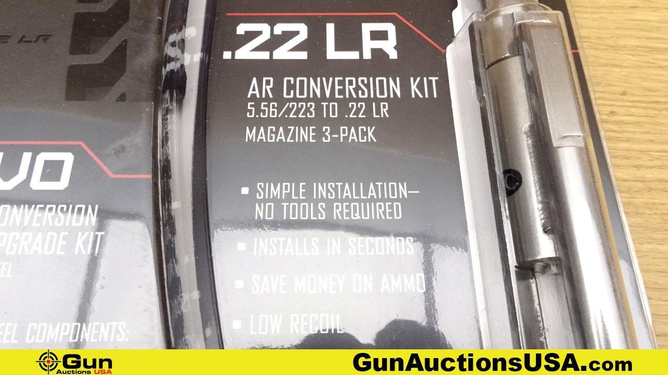 CMMG .22LR Conversion Kit. NEW in Box. Conversion kit, Includes Three 25 Rd .22LR Magazines. . (7008