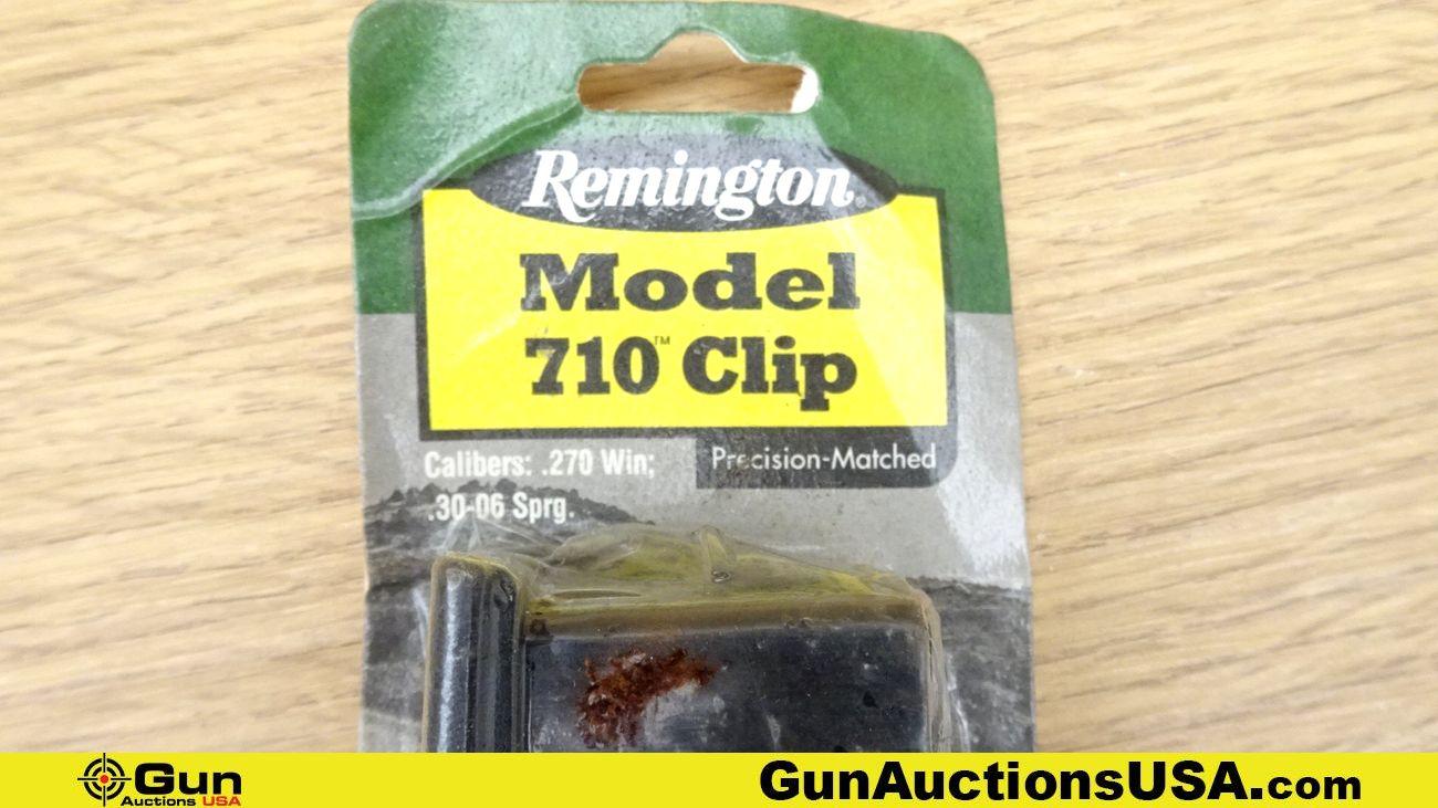 Remington Model 710 Clip 270 WIN/30-06 SPRG Magazines. Excellent. Lot of 5; Original Steel 3 Round M