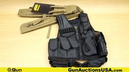 Galati Gear, Voodoo Tactical Tactical Vest, Shotgun Scabbards. Excellent. Lot of 3; 1-Black Tactical