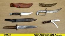 Othello, Western, Etc. Knives. Good Condition. Lot of 4; 1-Othello, Anton Wingen Junior, Made in Ger