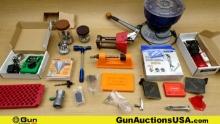 Lyman, Frankford Arsenal, RCBS, Etc. Reloading Equipment. Lot of Approx. 20 Assorted Reloading Equip