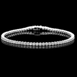 18K Gold 3.09ct Diamond Bracelet