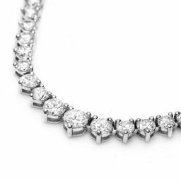 18K White Gold and 6.62ct Diamond Necklace