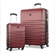 Samsonite Tuscany 2-Piece Hardside Rolling Luggage Set, Burgundy, 2 Pc Set, Retail $499.00