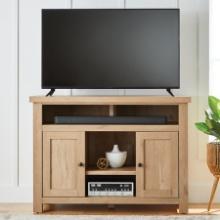 Better Homes & Gardens Wheaton Media Console for TVs up to 60 Natural Oak