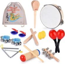 Boxiki kids Musical Instruments Set of 16 PCS - Toddler Educational, $39.99 MSRP