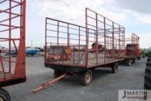 Pequea 8618 8.5'x 18' hay wagon