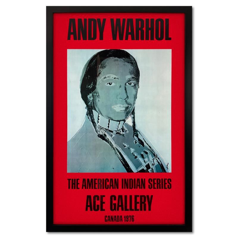 American Indian Series 3 Piece Set (Black, Red & Blue) by Warhol (1928-1987)