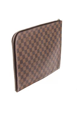 Louis Vuitton Brown Damier Ebene Lion Chapman Pochette Jour GM