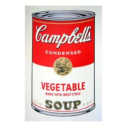 Soup can 11.48 (Vegetable w/ Beef Stock) by Sunday B. Morning