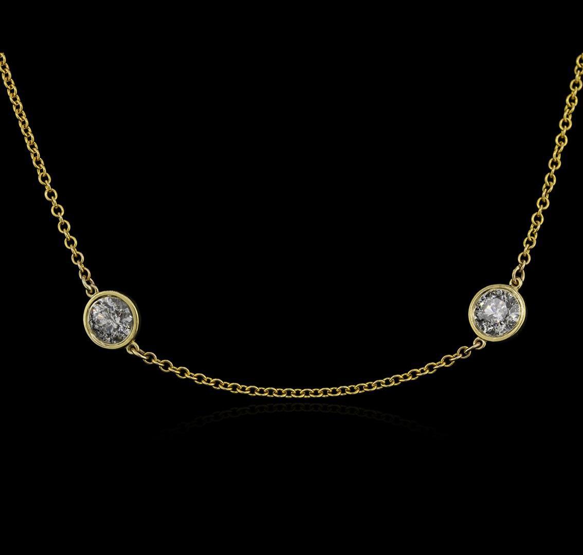 14KT Yellow Gold 4.87 ctw Diamond Necklace