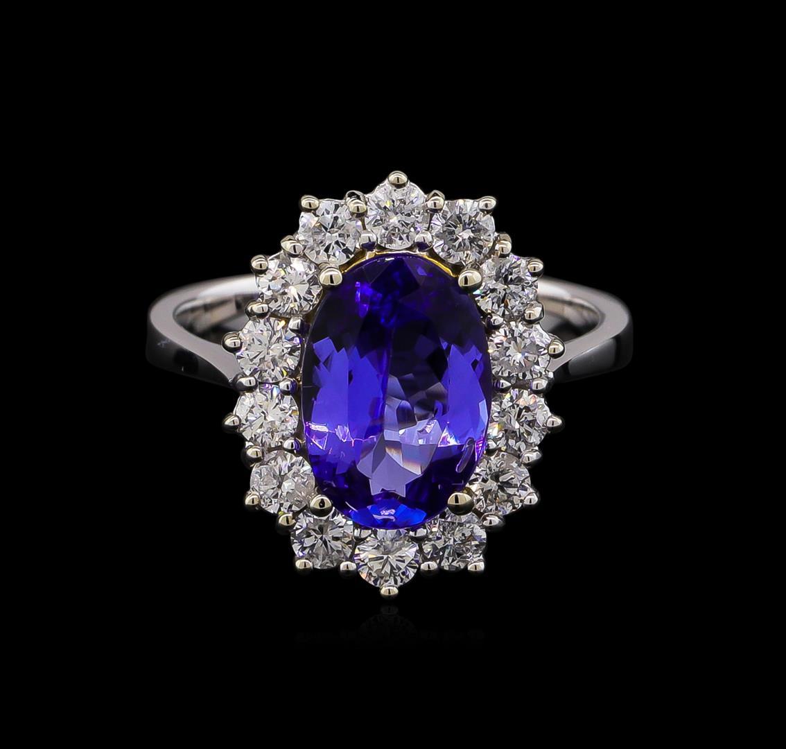 14KT Two-Tone Gold 2.38 ctw Tanzanite and Diamond Ring