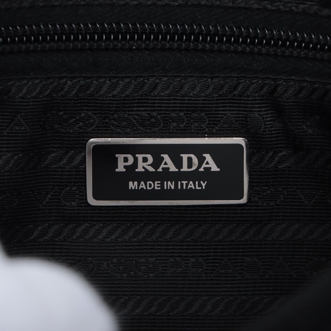 Prada Black Tessuto Nylon Zip Messenger Bag