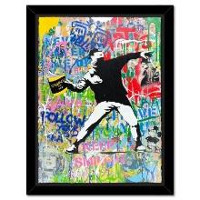 Bansky Thrower by Mr Brainwash Original