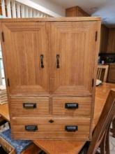 VINTAGE SMALL WOOD CABINET