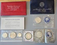 BICENTINENAL AND UNCIRCULATED SILVER DOLLARS