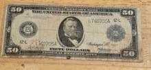 LARGE SIZE FEDERAL NOTE 50 DOLLARS