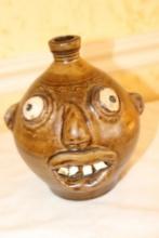 Unmarked Pottery Face Jug