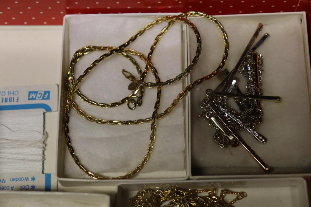 Quantity of Costume Jewelry to include tie tacs, necklaces, etc.
