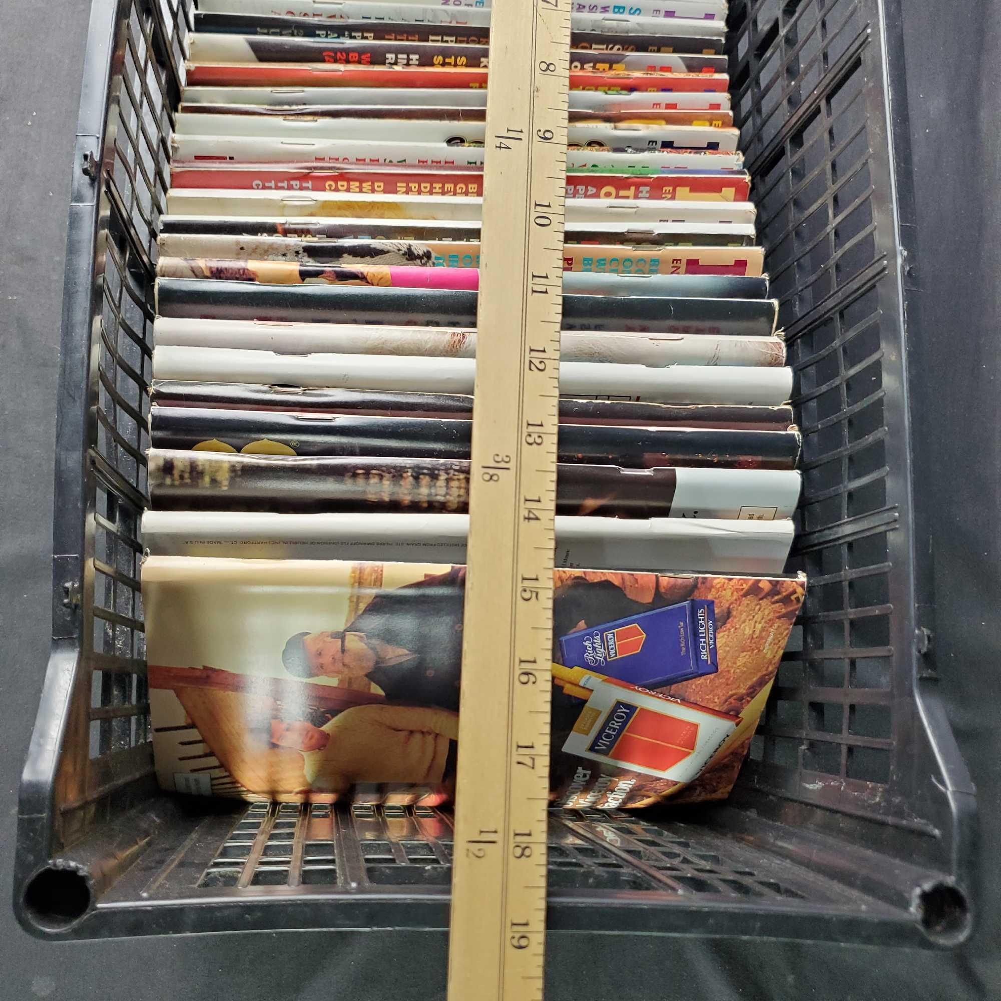 crate of approx. 25 Playboy adult entertainment magazines 1982-1984