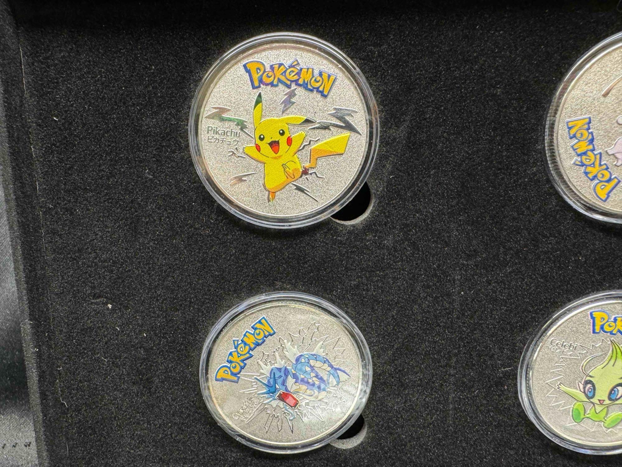 Pokemon Collector Coins and Foil Card Deck set