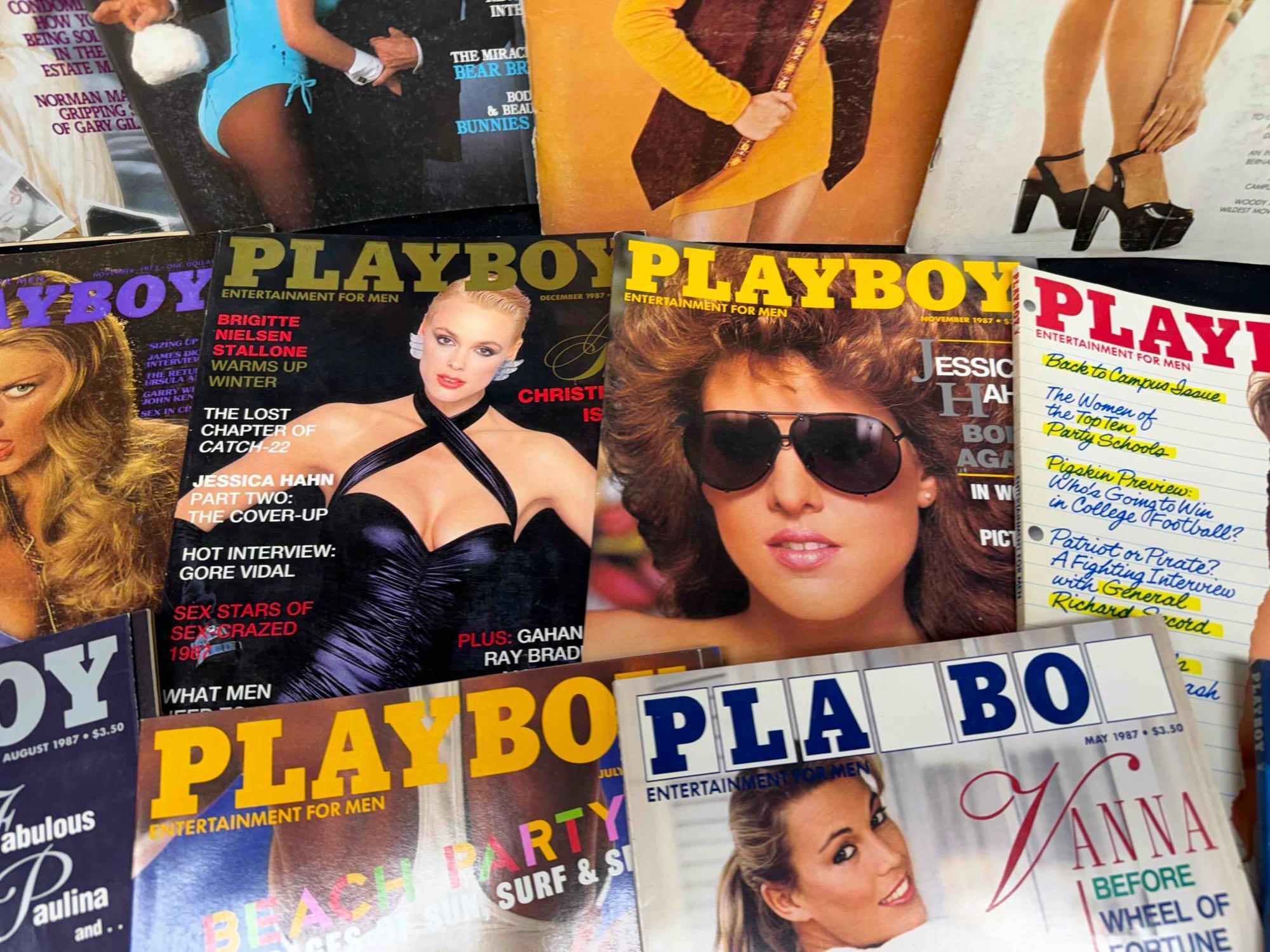 16 Vintage Playboy Magazines 1980s-1990s Centerfolds, Vanna White