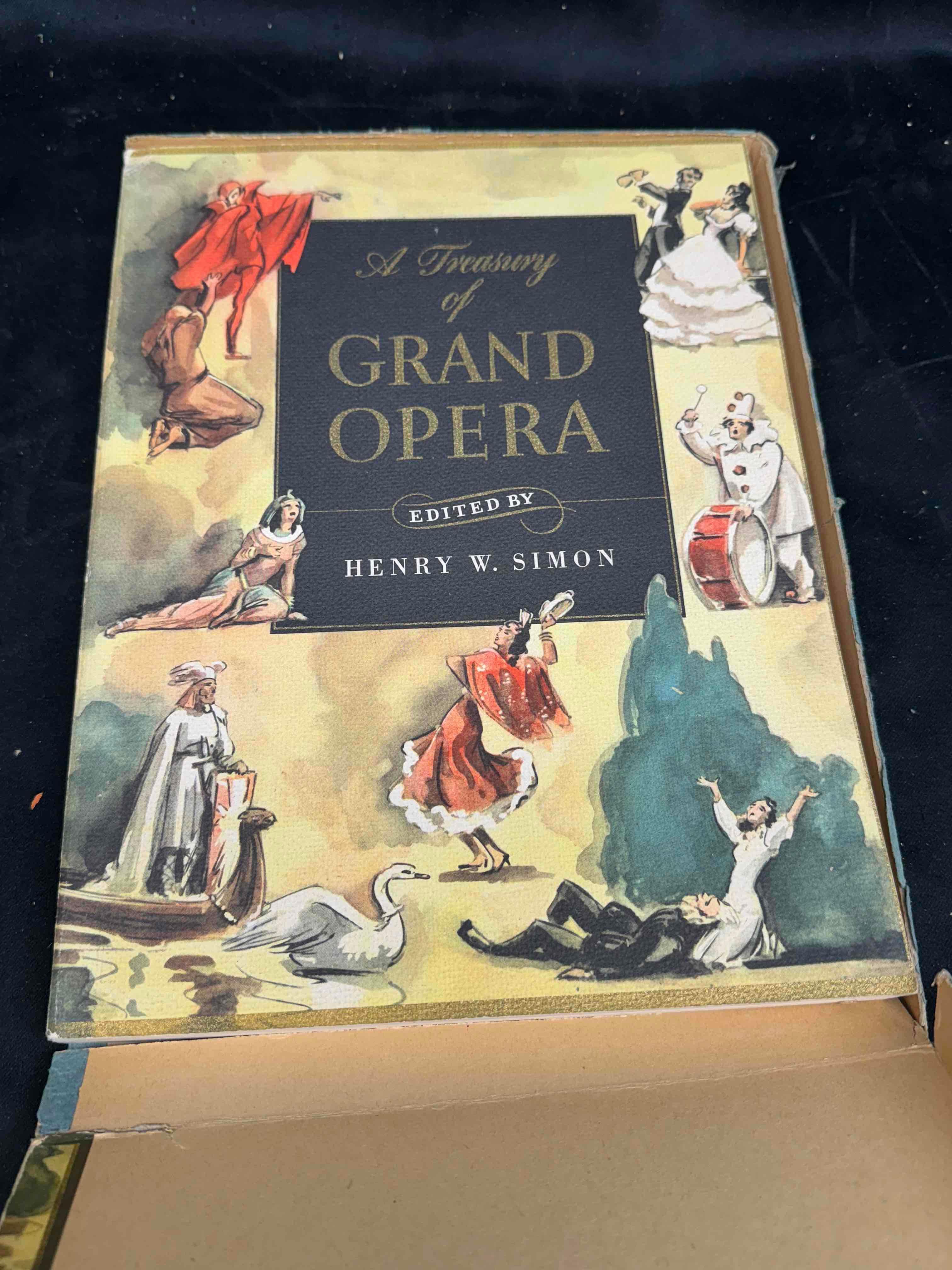 1946 A Treasury Of Grand Opera Antique Paperback Book By Henry Simon Antique book, Topic Music