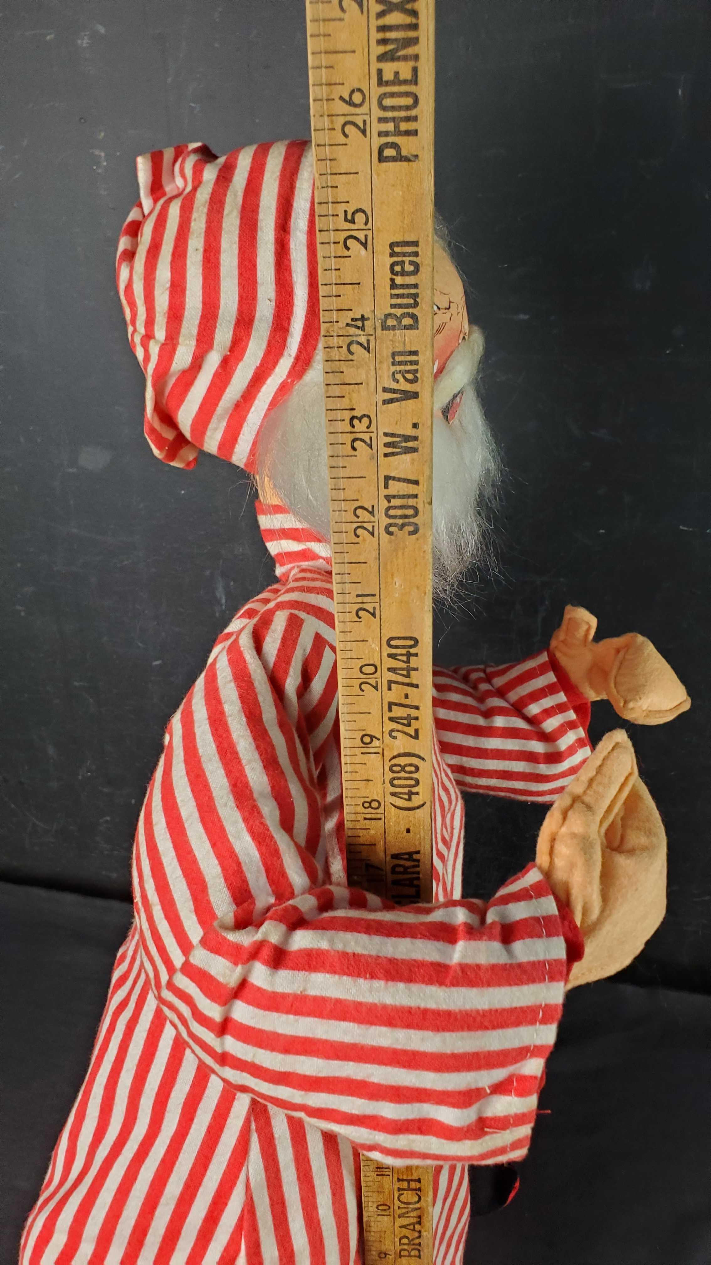 Vintage Annalee Santa Clause Doll In PJs