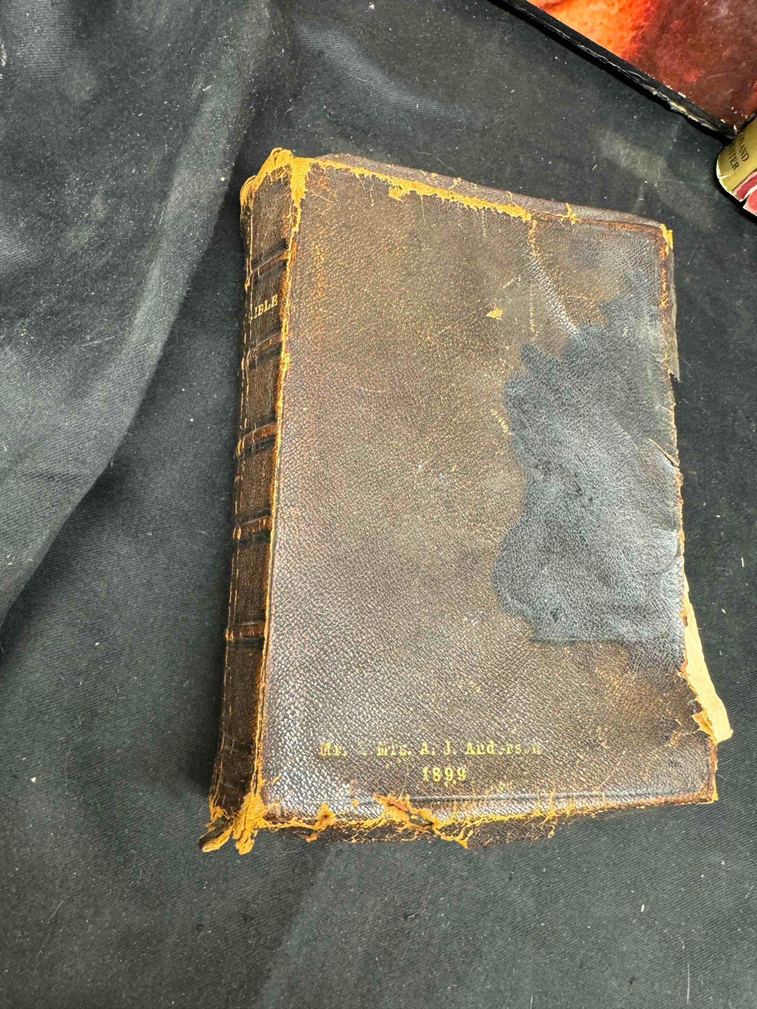 Vintage Books, Antique 1800s Bible. Book of Indians, Great Historic places more