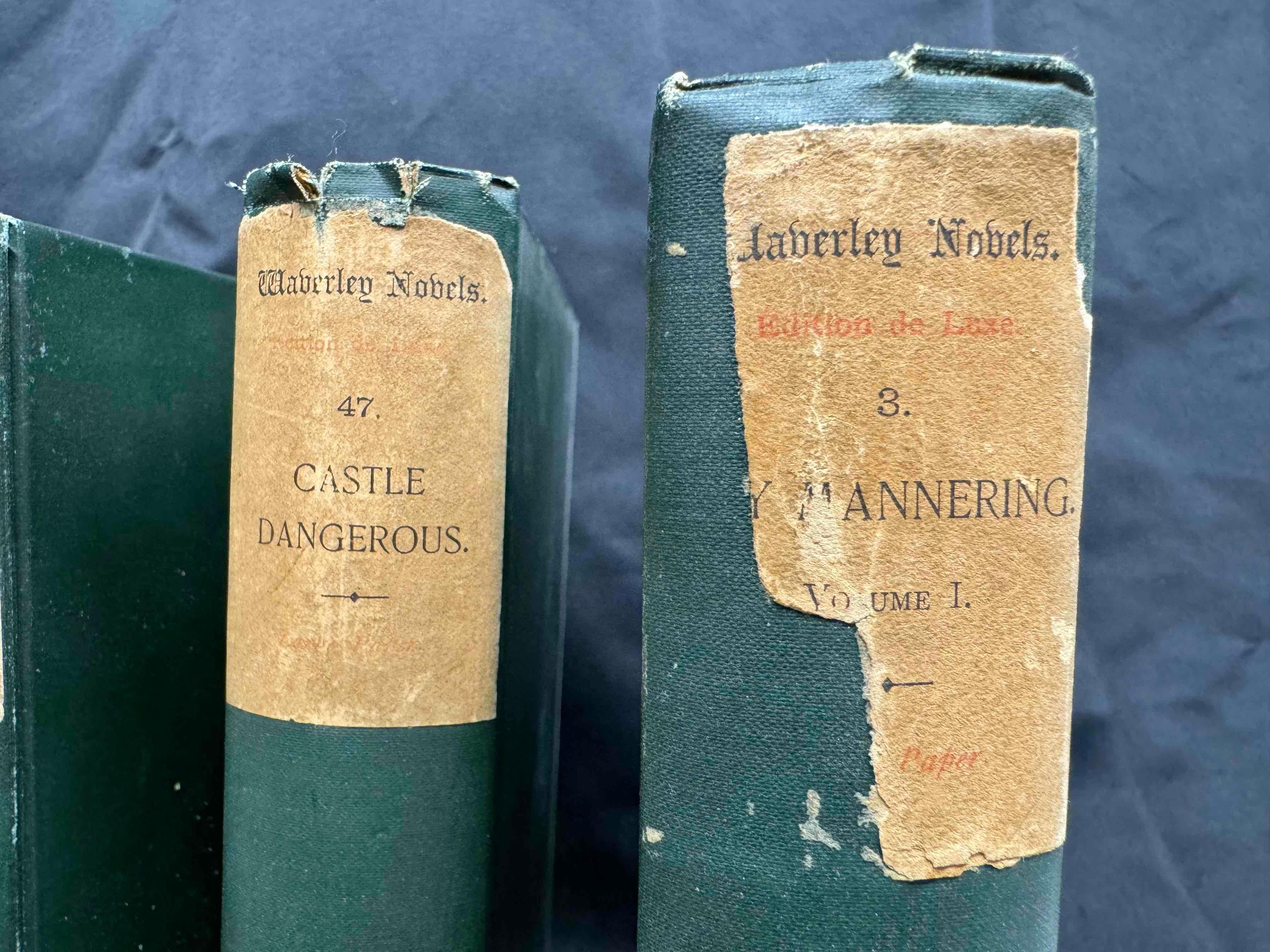 Antique Books 1890s Waverly Novels by SIR WALTER SCOTT, BART