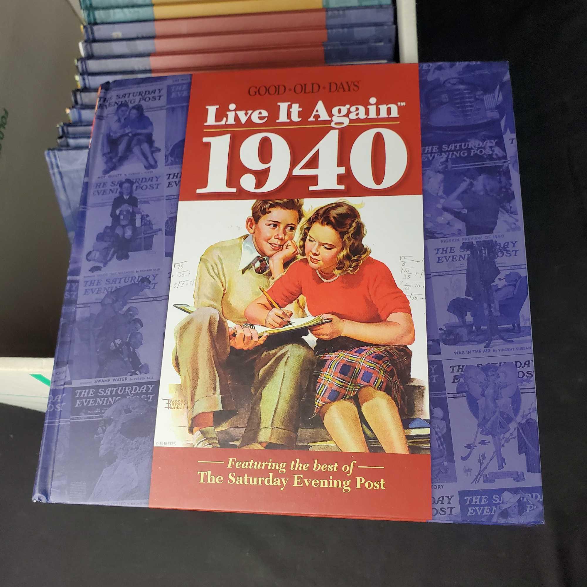 Box of 17 Live It Again books 1940-1959 missing 1954 56 and 57